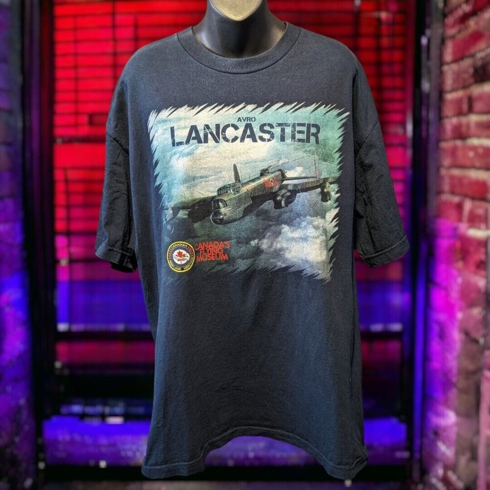 Avro Lancaster Canadian Warplane Heritage T-Shirt, X-Large